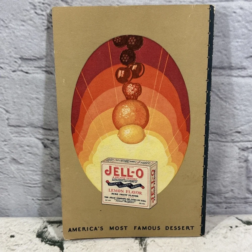 Complete Jell-O Recipe Book Booklet 1929 Art Deco Recipes